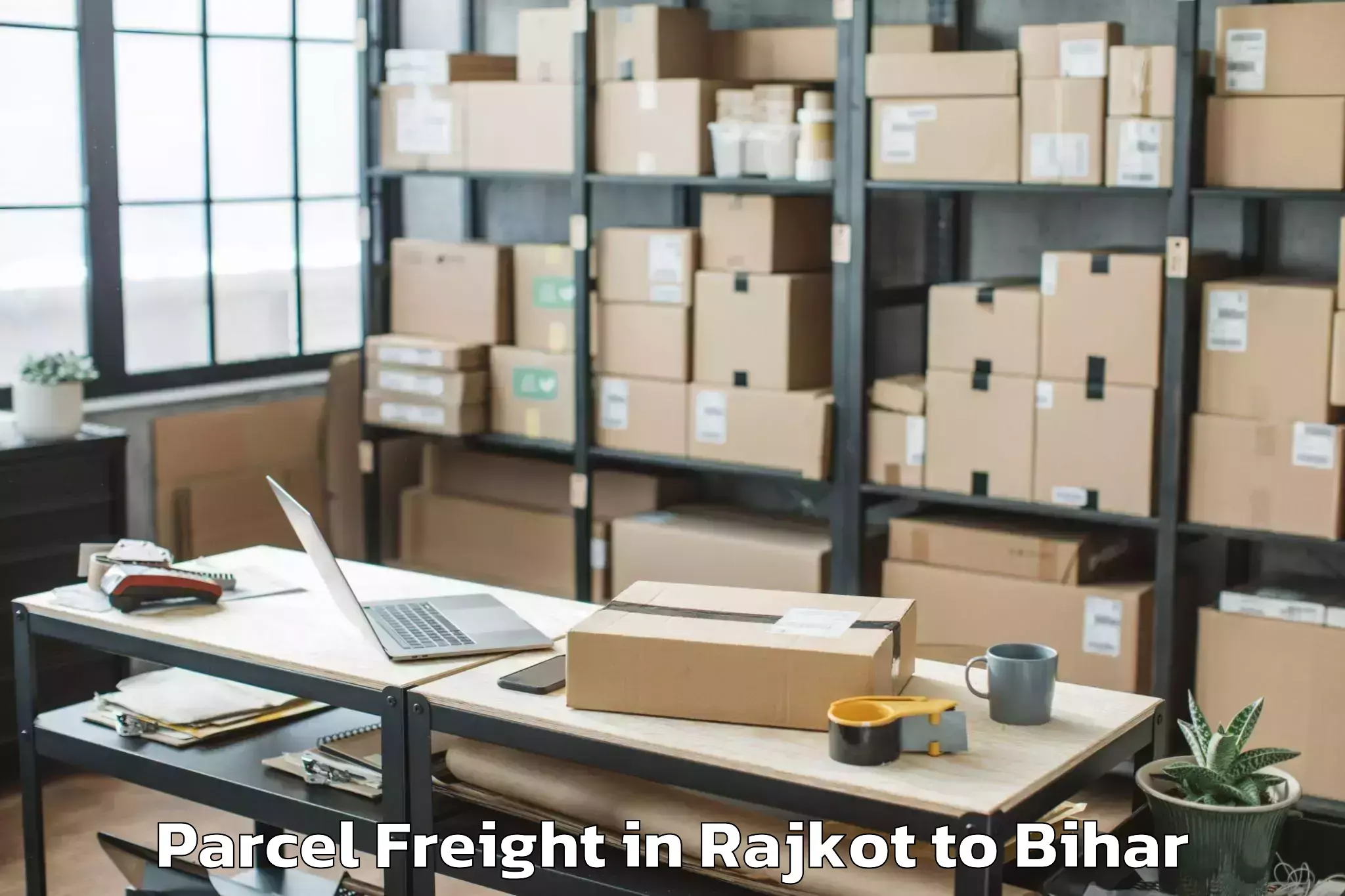 Book Your Rajkot to Sugauli Parcel Freight Today